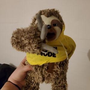 Talking sloth toy